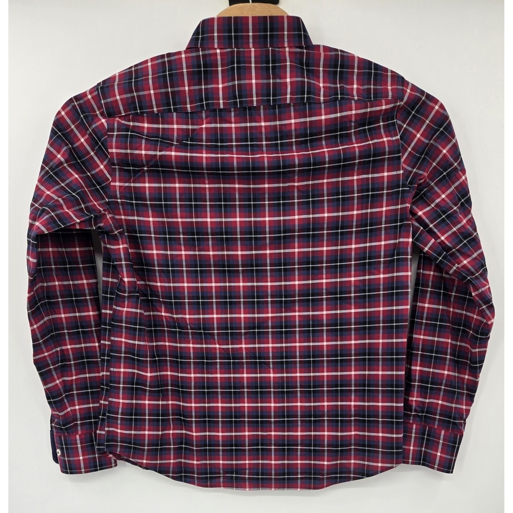 UNTUCKit Shirt Mens L Red Plaid Button Down Wentzel-WF Long Sleeve Slim Fit‎ - Picture 3 of 6